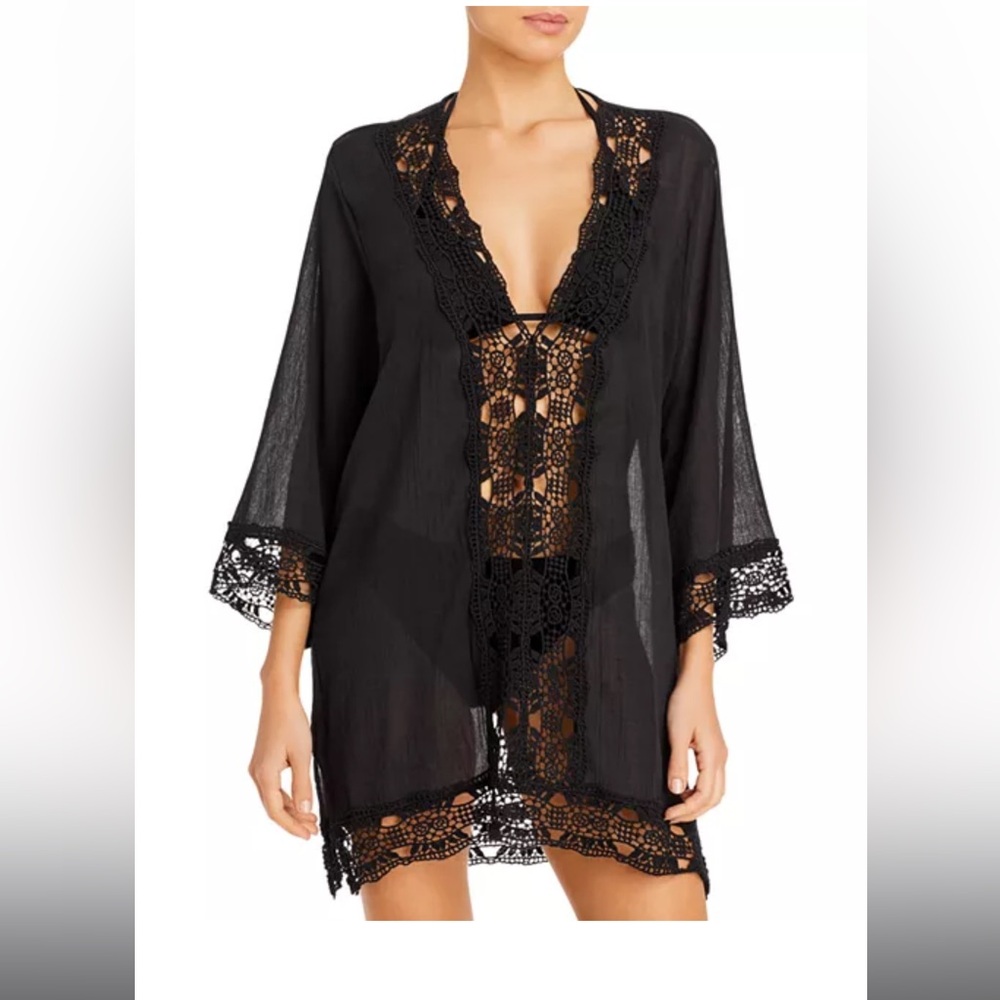 La Blanca Island Fare V- Neck Tunic Cover Up Sz Extra Small
